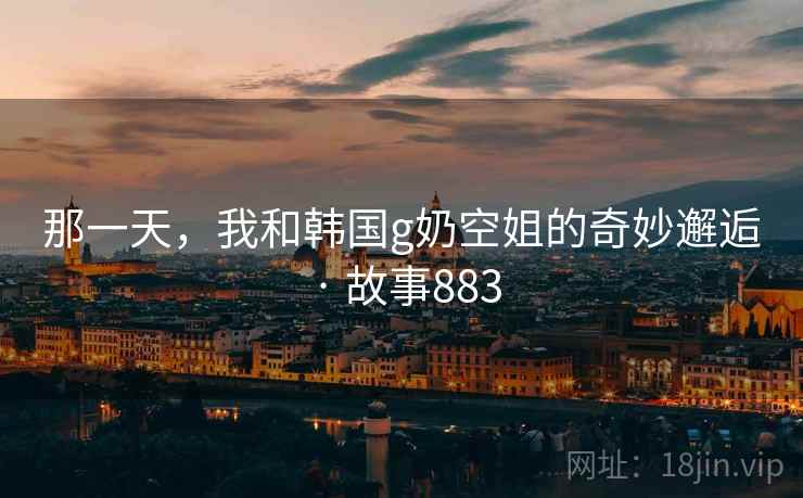 那一天，我和韩国g奶空姐的奇妙邂逅 · 故事883
