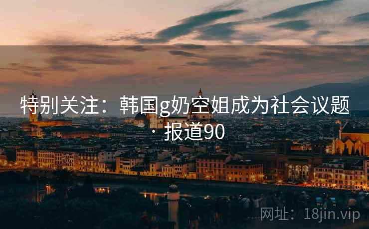 特别关注：韩国g奶空姐成为社会议题 · 报道90