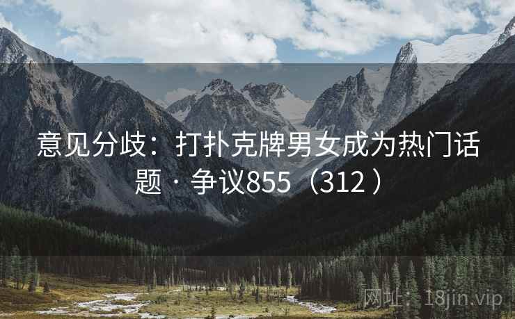 意见分歧：打扑克牌男女成为热门话题 · 争议855（312 ）