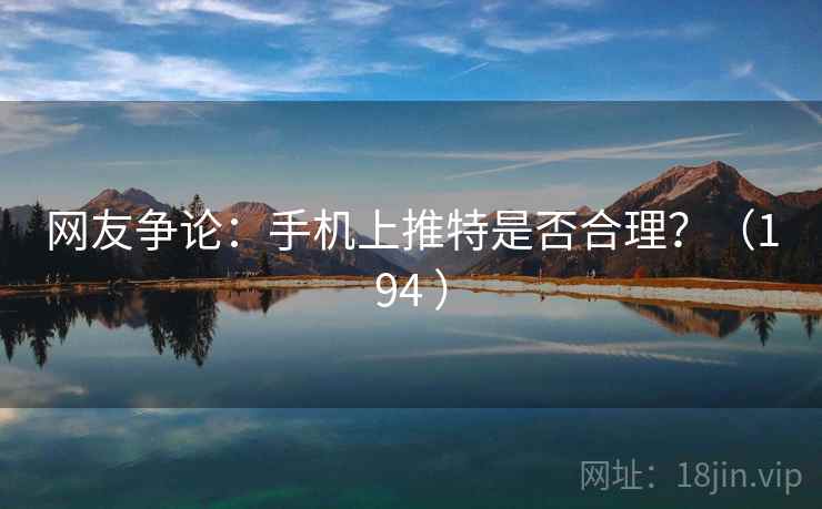 网友争论：手机上推特是否合理？（194 ）