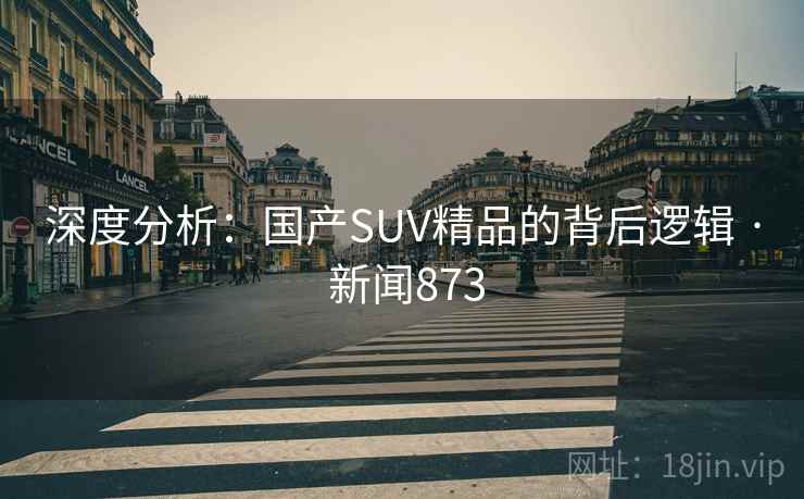 深度分析：国产SUV精品的背后逻辑 · 新闻873